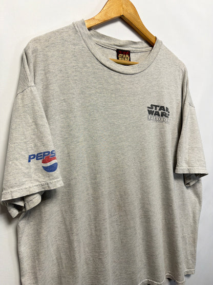 Vintage Star Wars Episode 1 The Phantom Menace Pepsi Promo T-Shirt