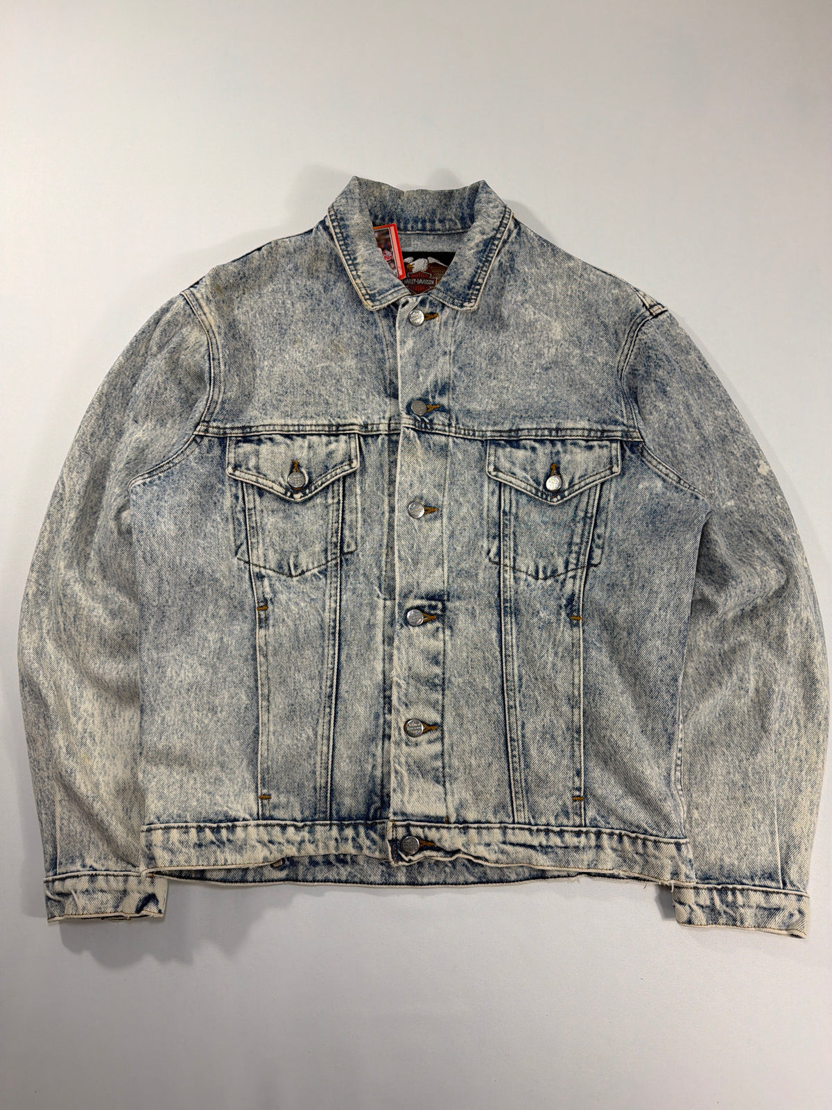 Vintage Harley Davidson Righteous Ruler Denim Jacket