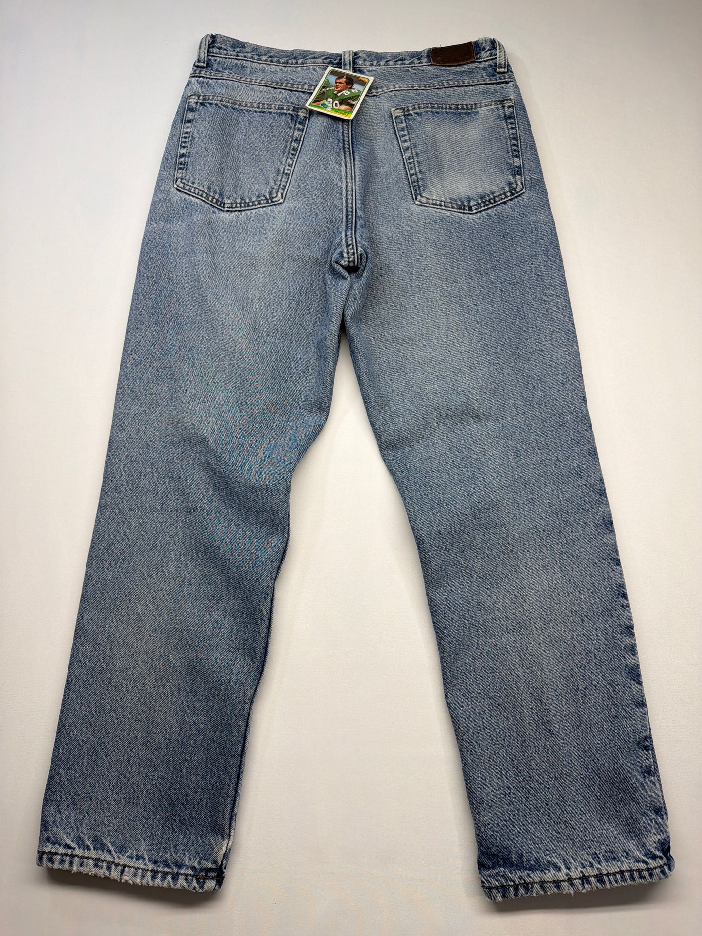 Vintage L.L. Bean Double L Plaid Lined Denim Jeans