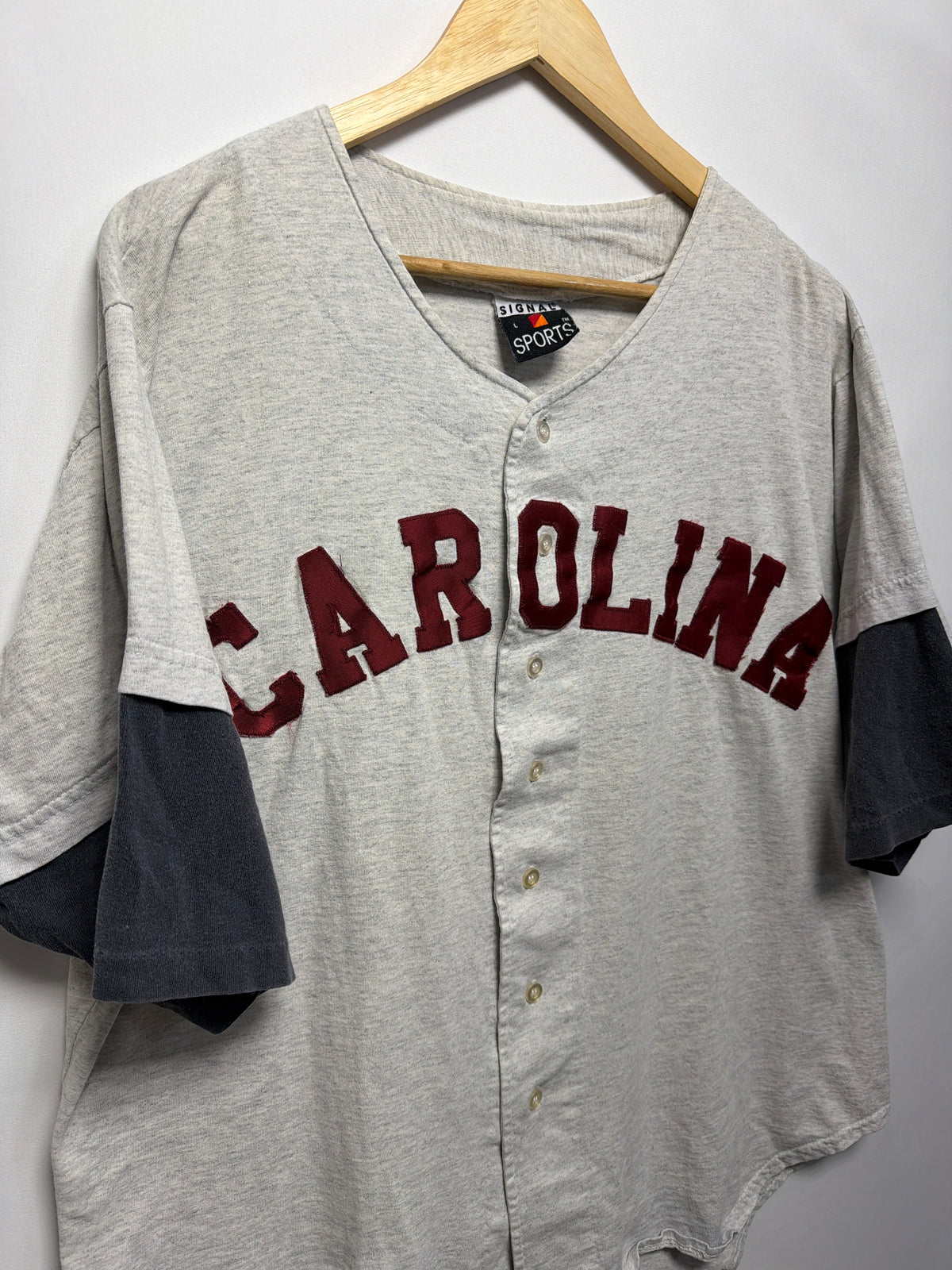 Vintage Carolina Gamecocks Button Up Jersey Shirt