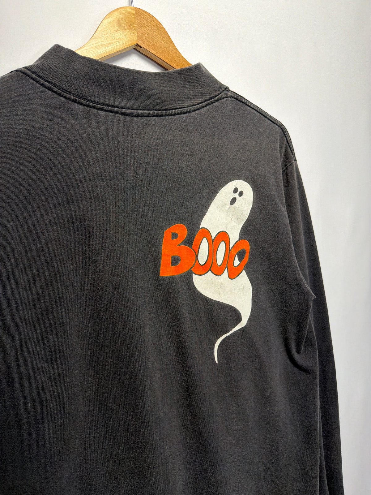 Vintage Ghosts & Pumpkins Halloween Long Sleeve T-Shirt