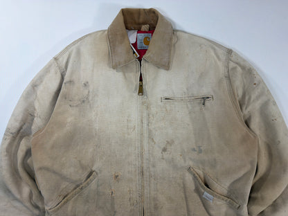 1989 Carhartt Detroit Tan Distressed Jacket