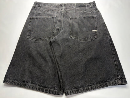 Vintage SouthPole Black Silver Tab Baggy Shorts
