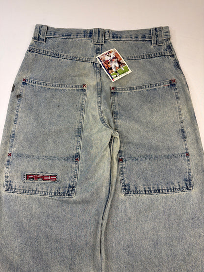 Vintage Lee Pipes Distressed Baggy Jeans