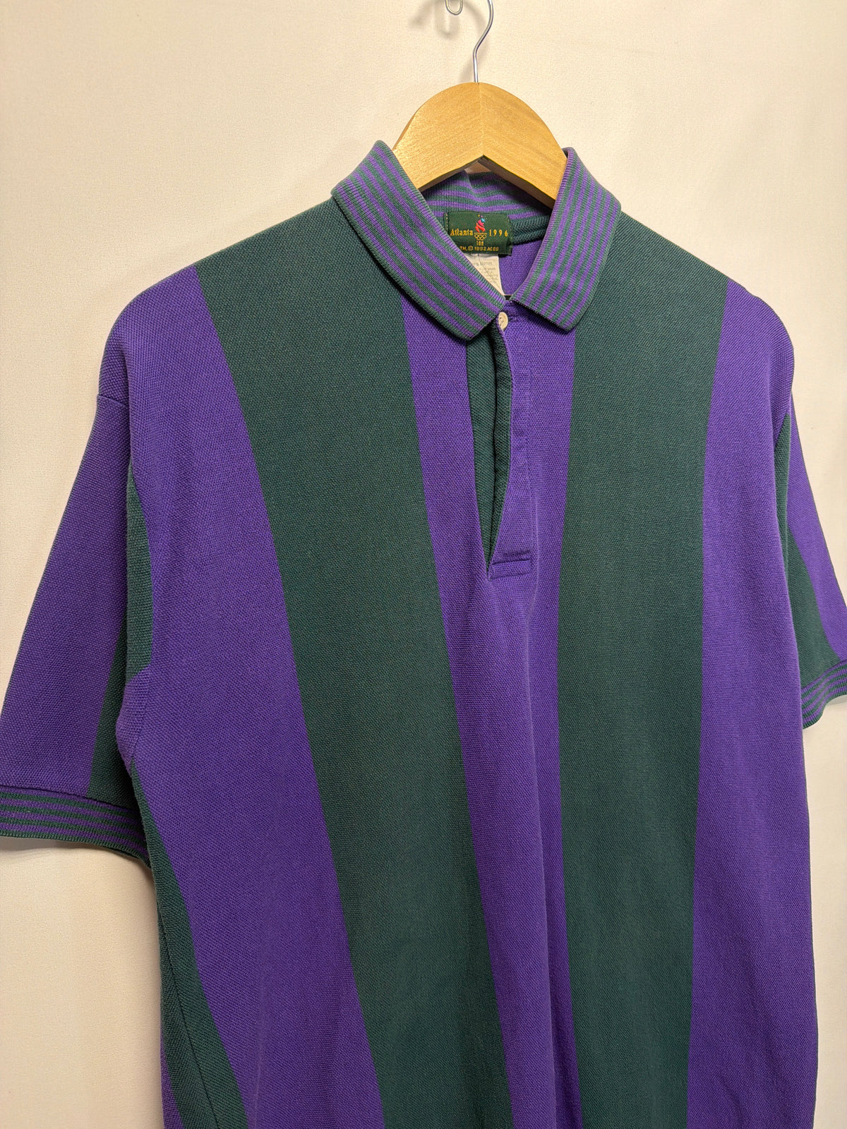 1996 Atlanta Olympics Striped Polo