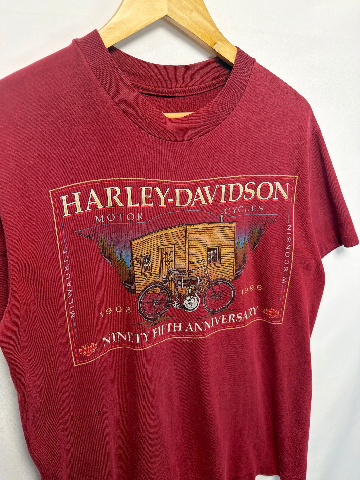 1998 Harley Davidson 95th Anniversary T-Shirt