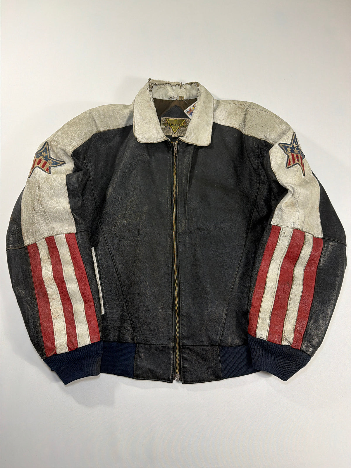 Vintage USA Leather Motorcycle Jacket