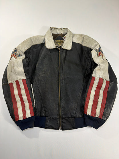 Vintage USA Leather Motorcycle Jacket