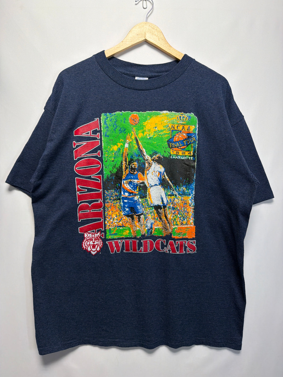 1994 Arizona Wildcats NCAA Final Four Striped T-Shirt