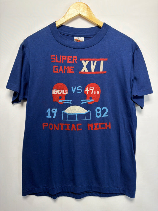 1982 Super Bowl XVI Bengals 49ers T-Shirt