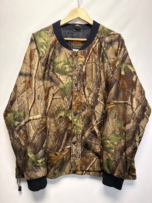 Vintage STEARNS Dry Wear Realtree Camo Bomber Jacket
