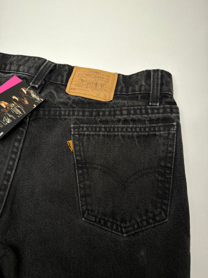 Vintage Orange Tab 550 Levi’s Black Denim Jeans