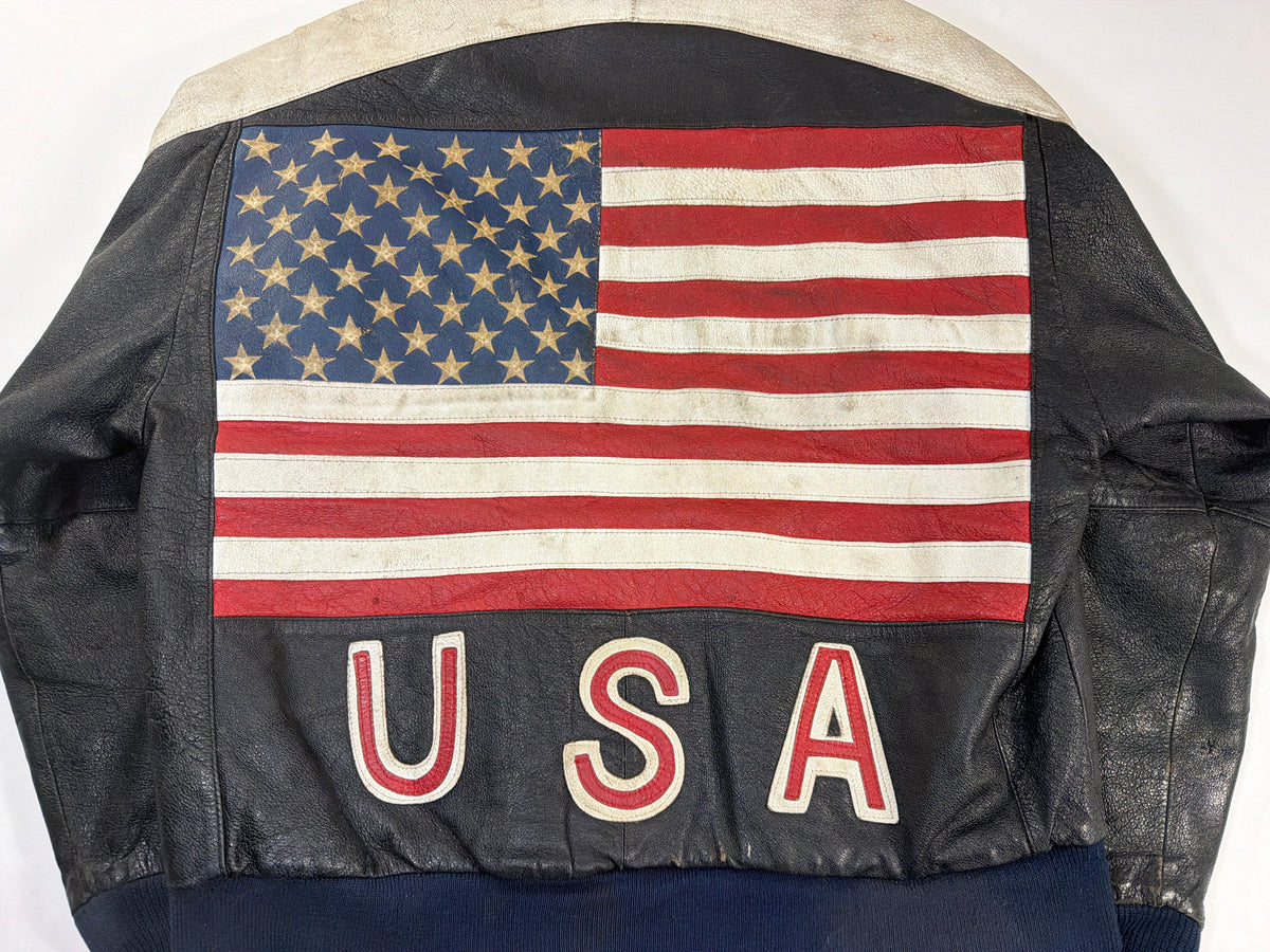 Vintage USA Leather Motorcycle Jacket