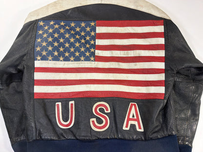 Vintage USA Leather Motorcycle Jacket