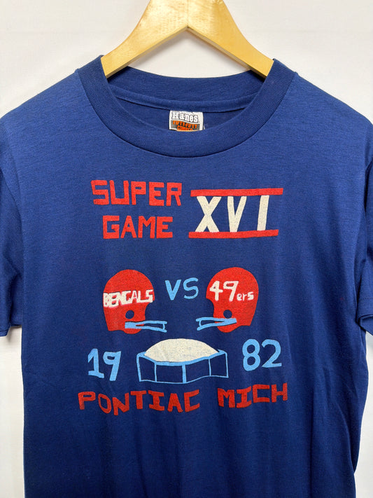1982 Super Bowl XVI Bengals 49ers T-Shirt