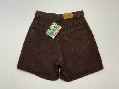 Vintage Lee High Rise Brown Denim Shorts