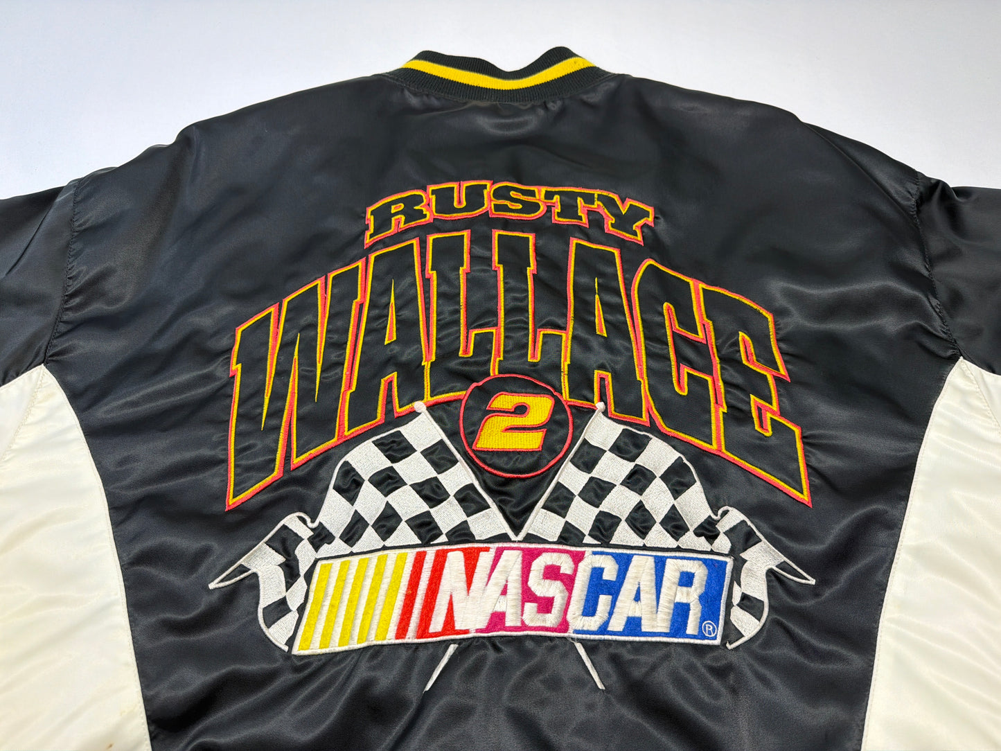 Vintage Rusty Wallace NASCAR Bomber Jacket
