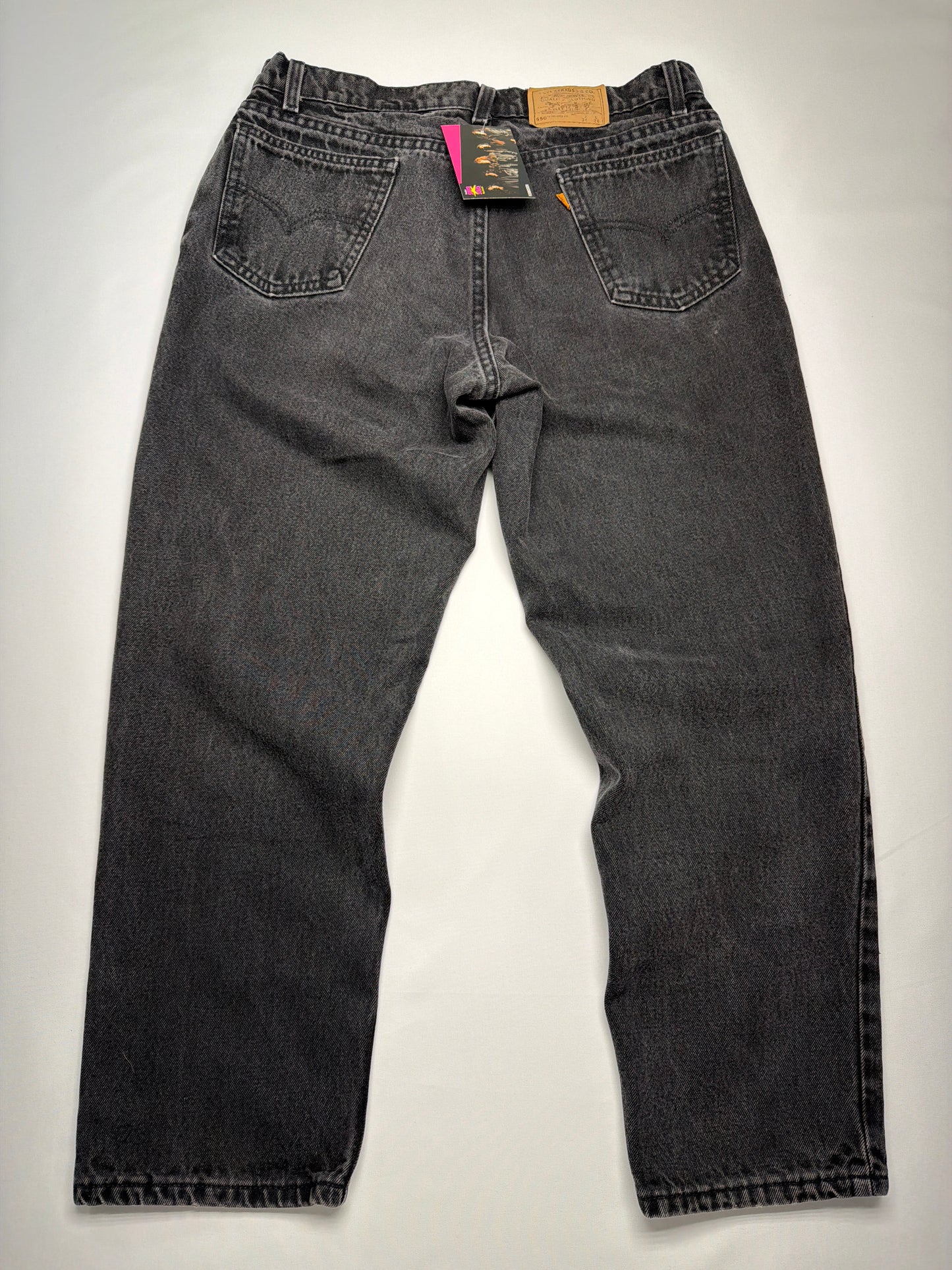 Vintage Orange Tab 550 Levi’s Black Denim Jeans