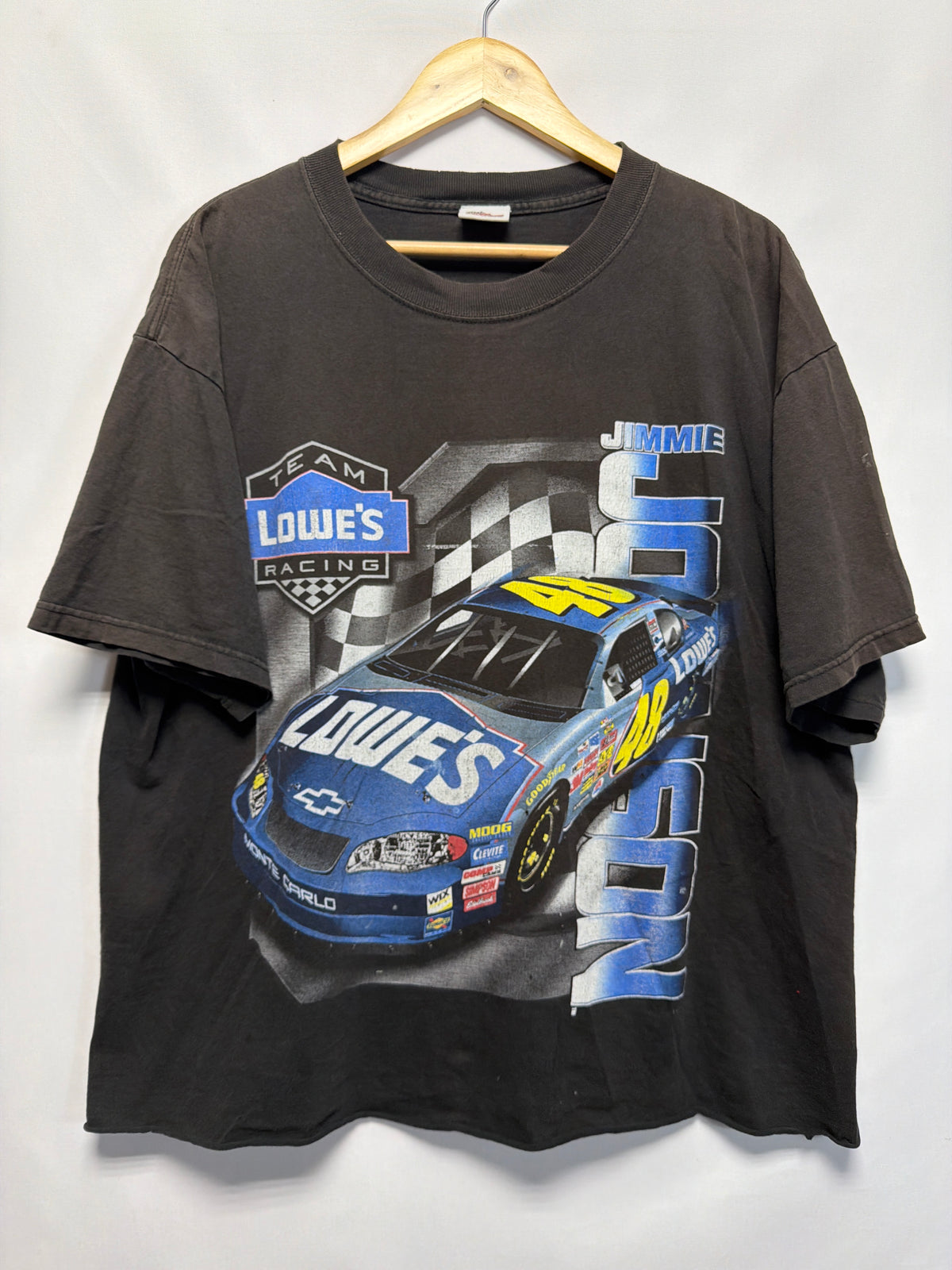 2004 Jimmie Johnson Built For Speed NASCAR Crop T-Shirt