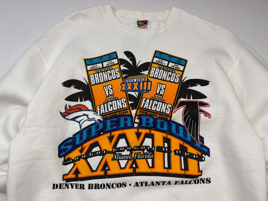1999 Super Bowl XXXIII Falcons Broncos Sweatshirt
