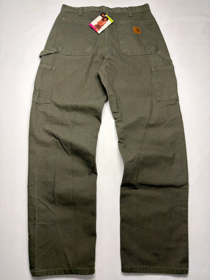 Y2K Carhartt Double Knee Dark Green Pants