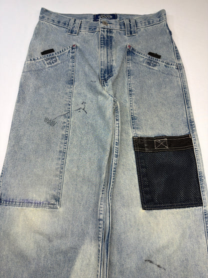 Vintage Lee Pipes Distressed Baggy Jeans