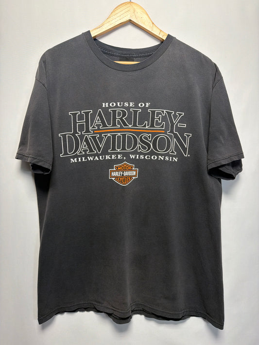Vintage Y2K Faded House of Harley Davidson T-Shirt