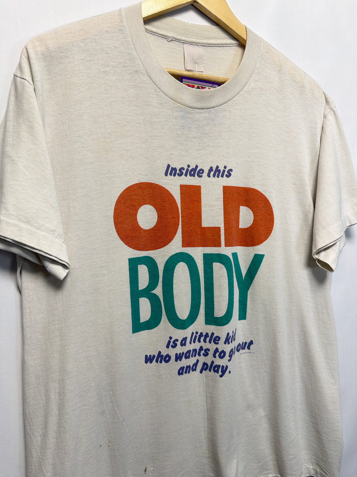 Vintage Hallmark Cards Inside This Old Body T-Shirt