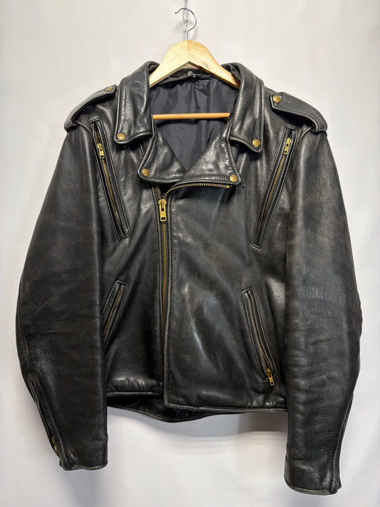 Vintage Genuine Leather USA Motorcycle Jacket
