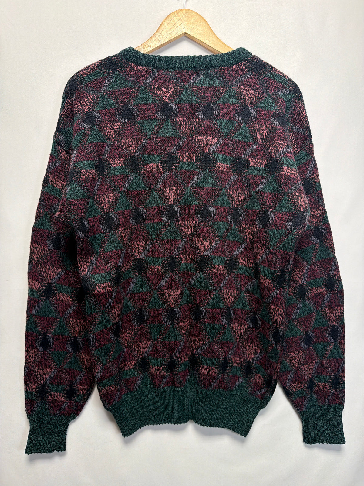 Vintage Brittany Bay Geometric Knit Sweater