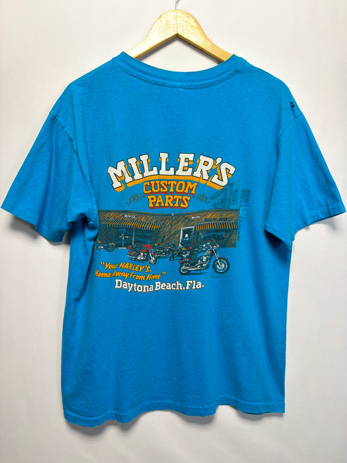 1989 Daytona Bike Week Miller’s Custom Parts Harley T-Shirt