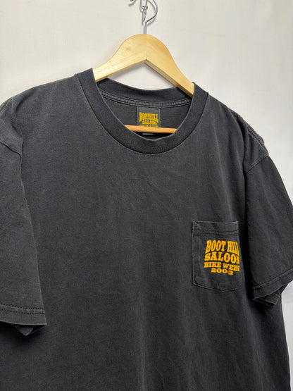 2003 Boot Hill Saloon Bike Week Pocket T-Shirt