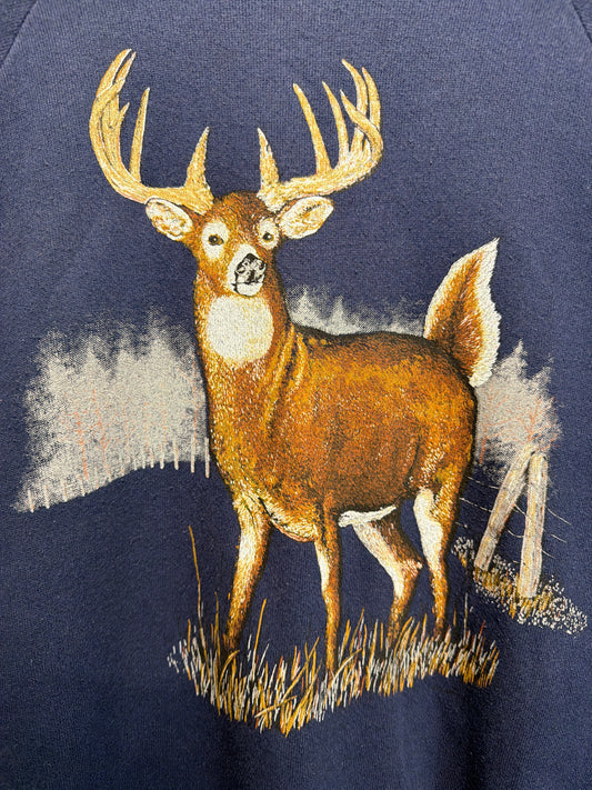 Vintage White Tail Buck Nature Sweatshirt