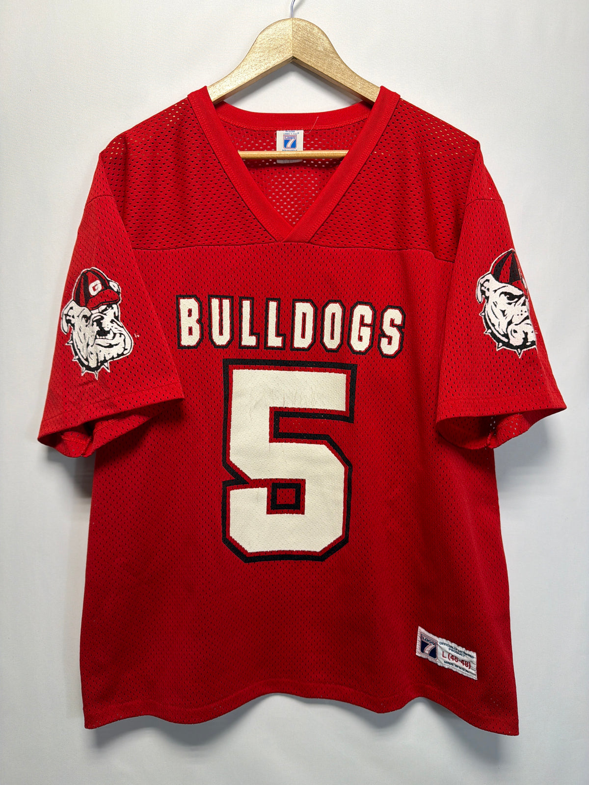 Vintage Logo 7 Georgia Bulldogs #5 Football Jersey