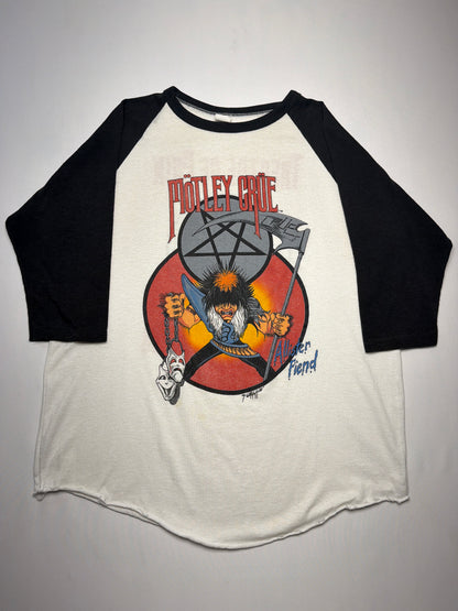 1985-86 Motley Crue Allister Fiend 3/4 T-Shirt