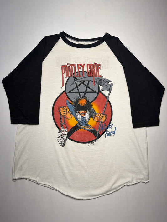 1985-86 Motley Crue Allister Fiend 3/4 T-Shirt