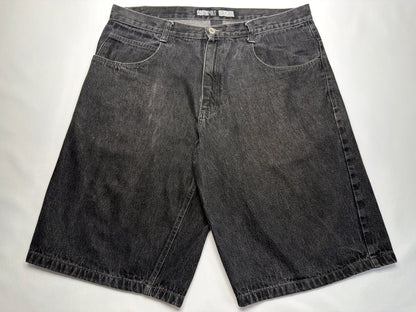 Vintage SouthPole Black Silver Tab Baggy Shorts
