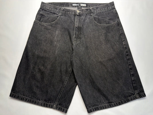 Vintage SouthPole Black Silver Tab Baggy Shorts