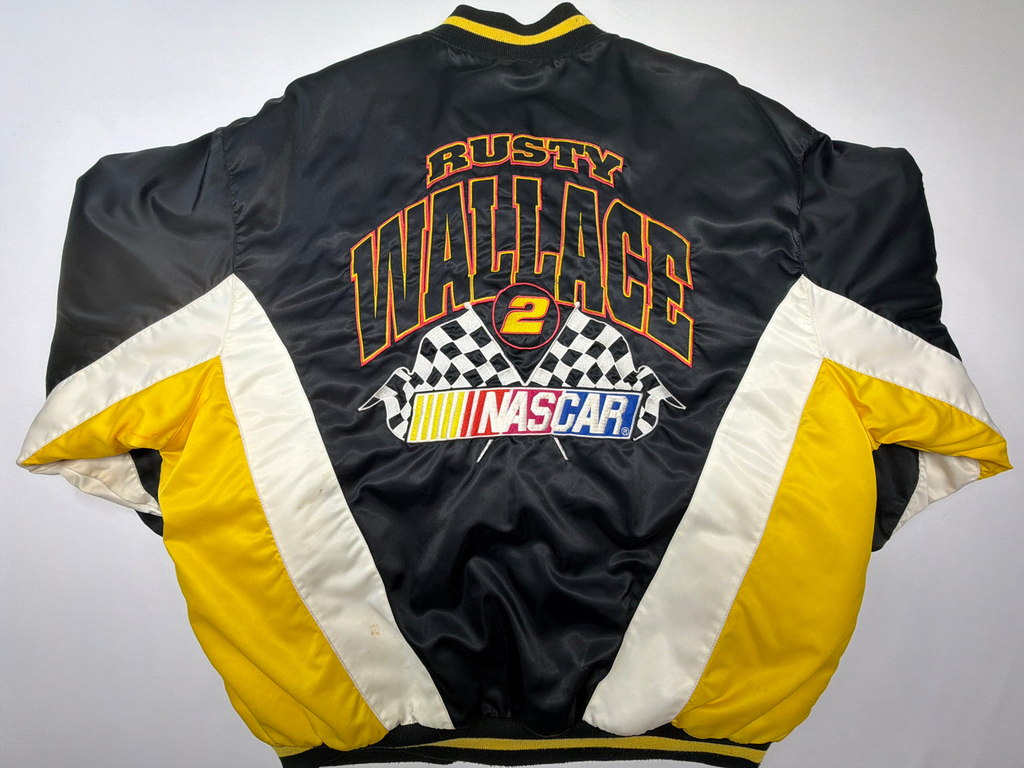 Vintage Rusty Wallace NASCAR Bomber Jacket