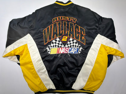 Vintage Rusty Wallace NASCAR Bomber Jacket