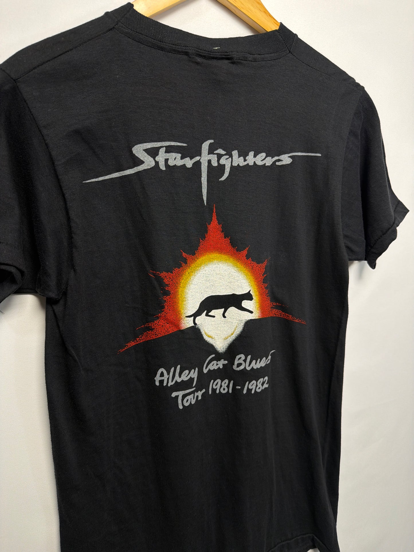 1981-82 Starfighters Alley Cat Blues Tour T-Shirt