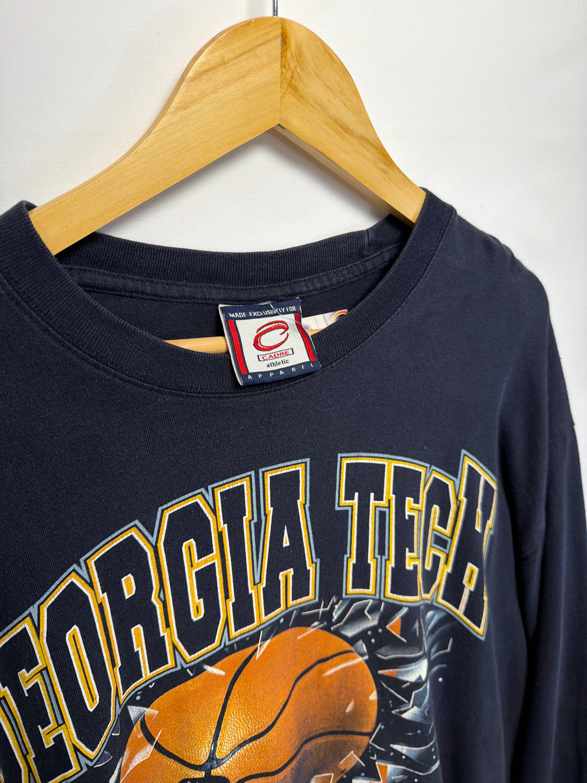 Vintage GA Tech Shattered Backboard Long Sleeve T-Shirt