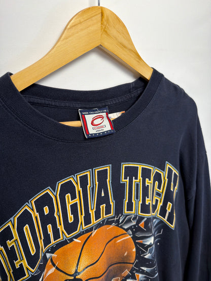 Vintage GA Tech Shattered Backboard Long Sleeve T-Shirt