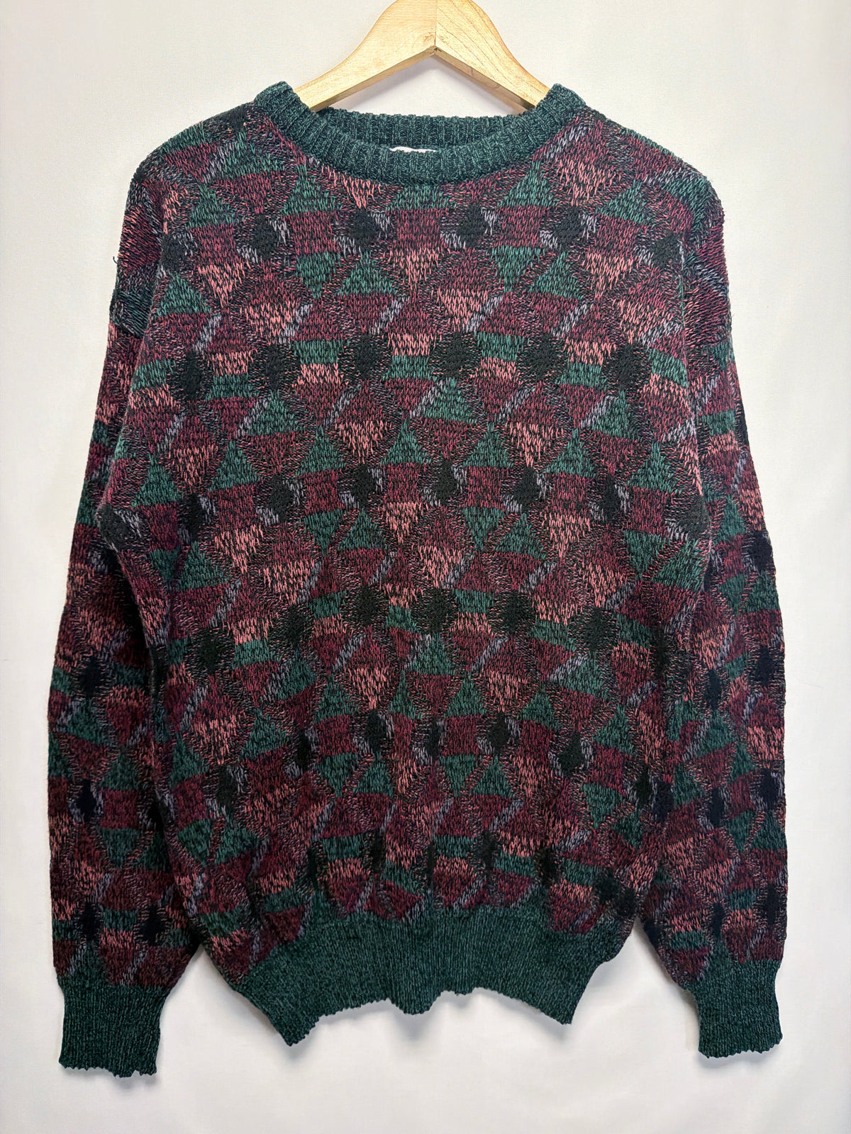 Vintage Brittany Bay Geometric Knit Sweater