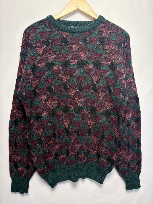Vintage Brittany Bay Geometric Knit Sweater