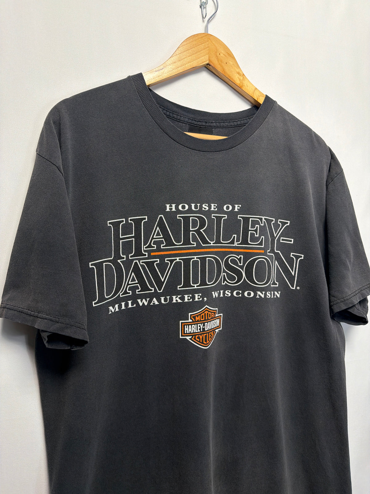 Vintage Y2K Faded House of Harley Davidson T-Shirt