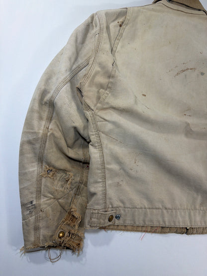 1989 Carhartt Detroit Tan Distressed Jacket