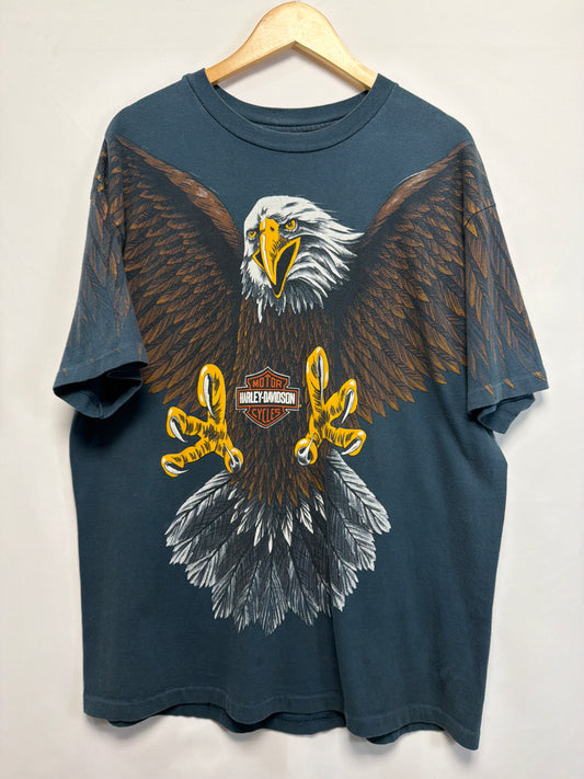 Vintage Harley Davidson Eagle AOP T-Shirt