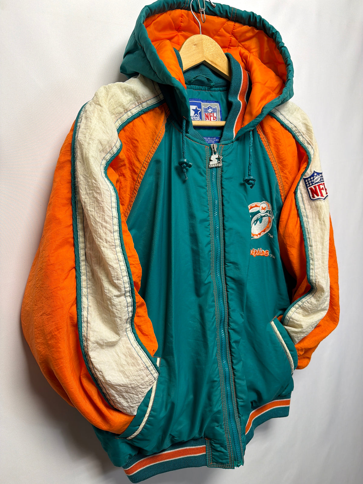 Vintage Miami Dolphins NFL Starter Puffer Jacket