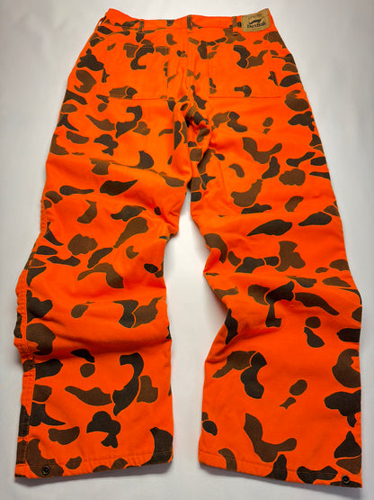 Vintage Duxbak Thinsulate Orange Duck Camo Pants